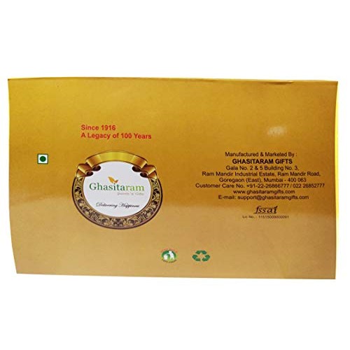 Ghasitaram Gifts Indian Sweets - Sugarfree Fruit Box 800 Gms