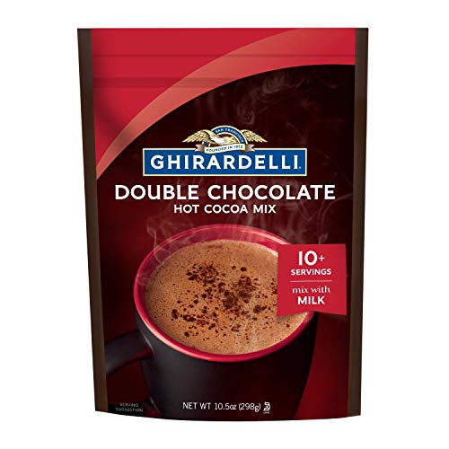 Ghirardelli Double Chocolate Premium Hot Cocoa Mix, 10.5 Oz Bag