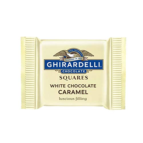 Ghirardeli White Chocolate Caramel Squares Candy, 5 Oz