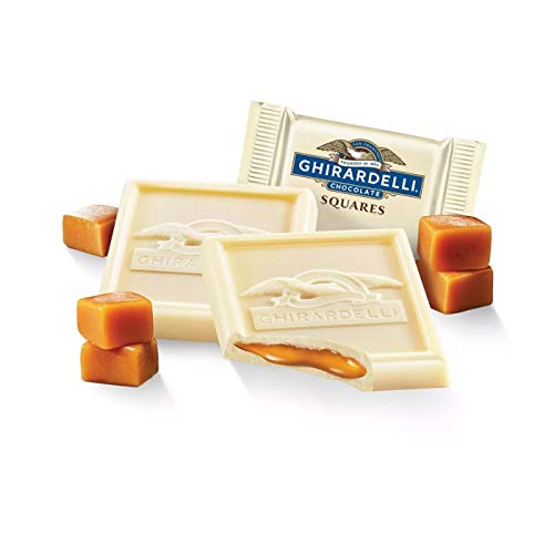 Ghirardeli White Chocolate Caramel Squares Candy, 5 Oz