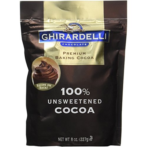 Ghirardelli Premium Baking Cocoa, 100% Unsweetened, 8Oz. Pack O
