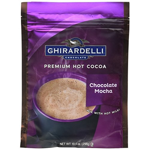 Ghirardelli Hot Cocoa Mix Mocha 10.5 Oz Bag Pack 6