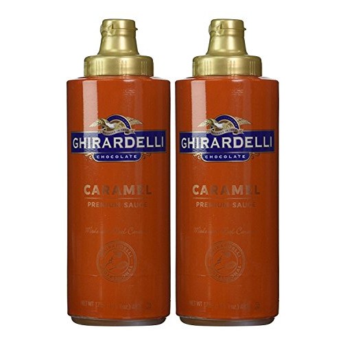 Ghirardelli Caramel Flavored Sauce 17 Oz. Squeeze Bottle Pack O
