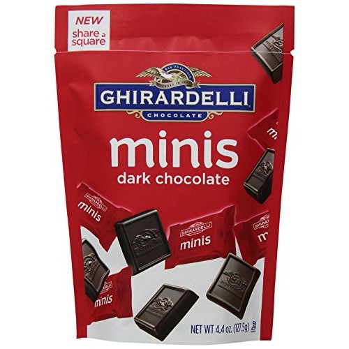 Ghirardelli Minis Pouch, Dark Chocolate, 4.4 Oz.