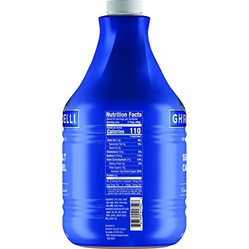 Ghirardelli Chocolate Company Sea Salt Caramel Sauce Pump Bottle