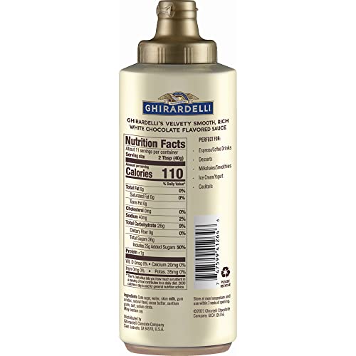 Ghirardelli Chocolate Sauce, White Chocolate Flavored Sauce, Car...