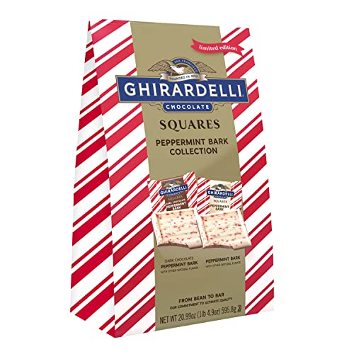 GHIRARDELLI Chocolate Squares, Peppermint Bark Assorted Chocolat...
