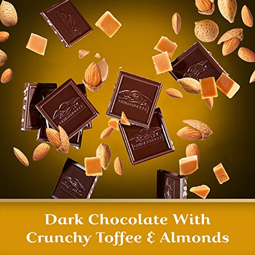 GHIRARDELLI Intense Dark Chocolate Bar, Toffee Almond, 3.5 Oz Ba...