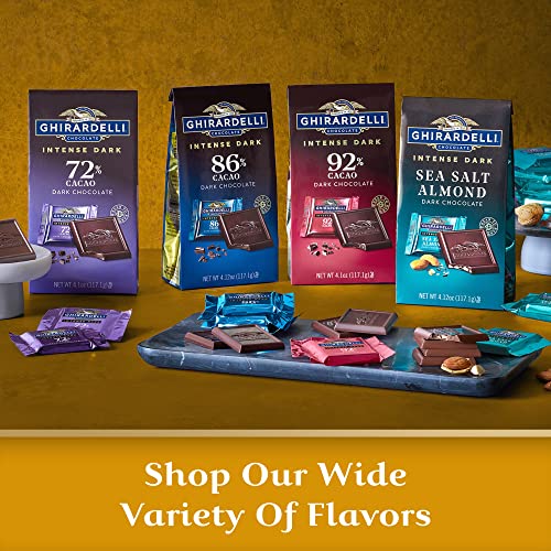 GHIRARDELLI Intense Dark Chocolate Bar, Toffee Almond, 3.5 Oz Ba...