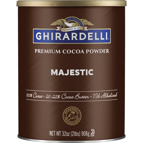 Ghirardelli Majestic Premium Cocoa Powder, 32 Ounce Can Pack of... Ghirardelli Majestic Premium Cocoa Powder, 32 Ounce Can Pack of...