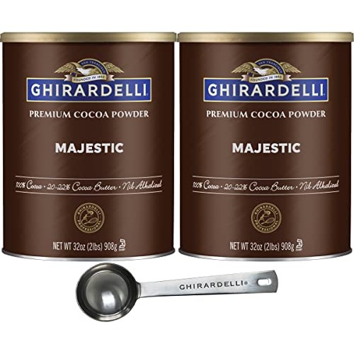 Ghirardelli Majestic Premium Cocoa Powder, 32 Ounce Can Pack of... Ghirardelli Majestic Premium Cocoa Powder, 32 Ounce Can Pack of...