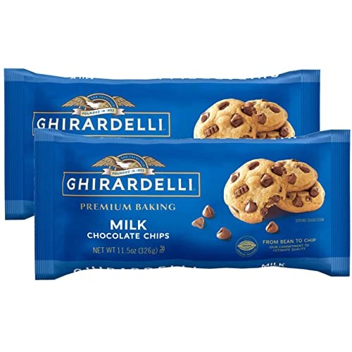 Ghirardelli Milk Chocolate Baking Chips 11.5 oz. Pack of 2
