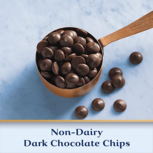 GHIRARDELLI Non-Dairy Dark Chocolate Chips for Baking, Premium B...
