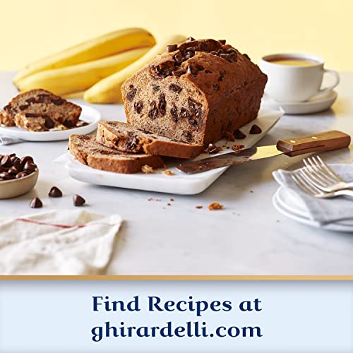 GHIRARDELLI Non-Dairy Dark Chocolate Chips for Baking, Premium B...