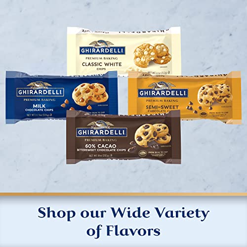 GHIRARDELLI Non-Dairy Dark Chocolate Chips for Baking, Premium B...