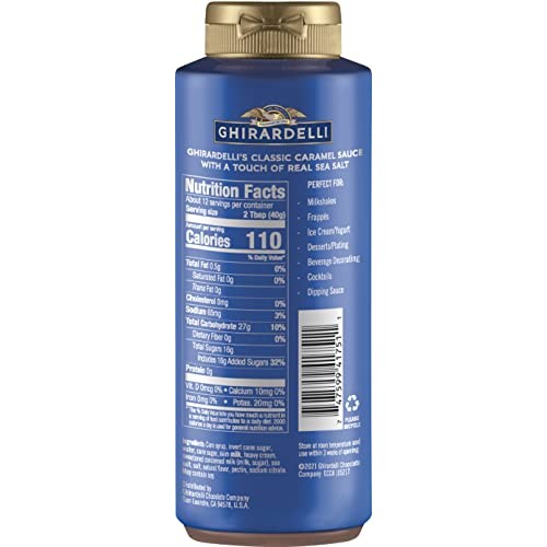 Ghirardelli Sea Salt Caramel, Chocolate and White Chocolate Flav...