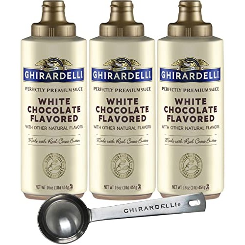 Ghirardelli White Chocolate Sauce Squeeze Bottles 16 oz Pack of...