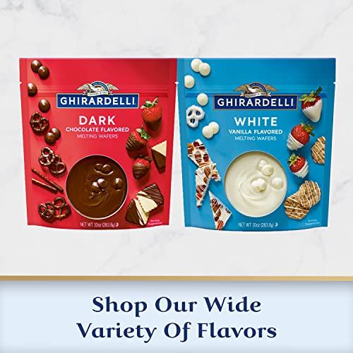 Ghirardelli White Vanilla Flavored Melting Wafers, 10 OZ Bag 6 ...