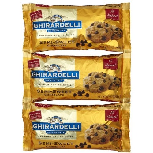 Ghirardelli Semi-Sweet Chocolate Chips - 12 Oz - 3 Pk