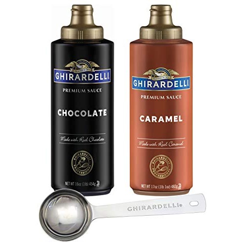 Ghirardelli - 17 Ounce Caramel, 16 Ounce Chocolate Sauce Squeeze