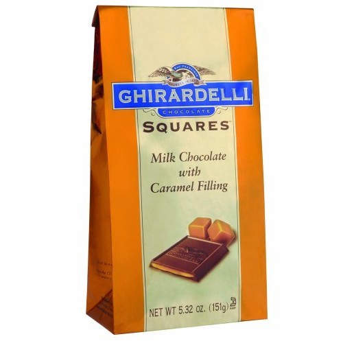 Ghirardelli Chocolate Squares, Milk Chocolate With Caramel Filli