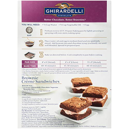 Ghirardelli Brownie Mix, Chocolate Supreme, 18.75 Oz