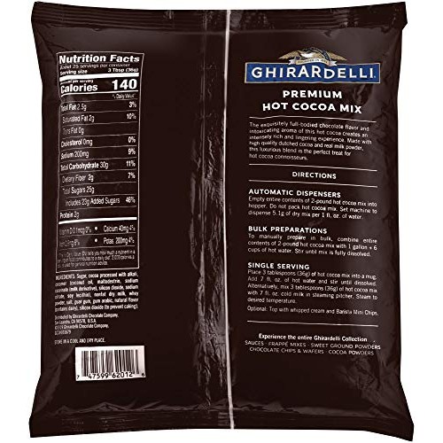 Ghirardelli Chocolate Premium Hot Cocoa, 2 Lbs Package