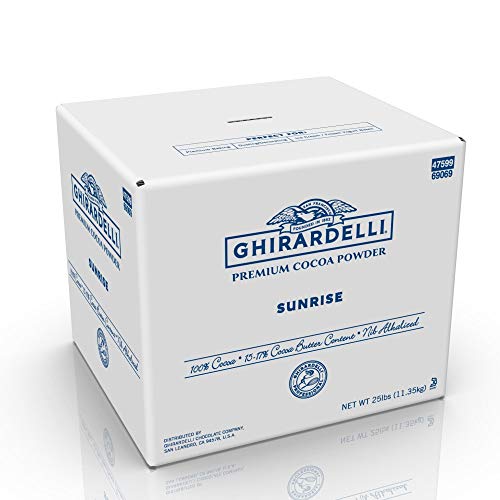 Ghirardelli Chocolate Sunrise Cocoa Powder, 25-Pound Box