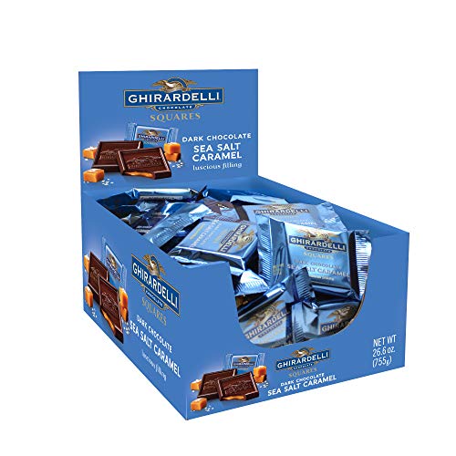 Ghirardelli Dark &Amp; Sea Salt Caramel Chocolate Squares, 0.53 Ounc