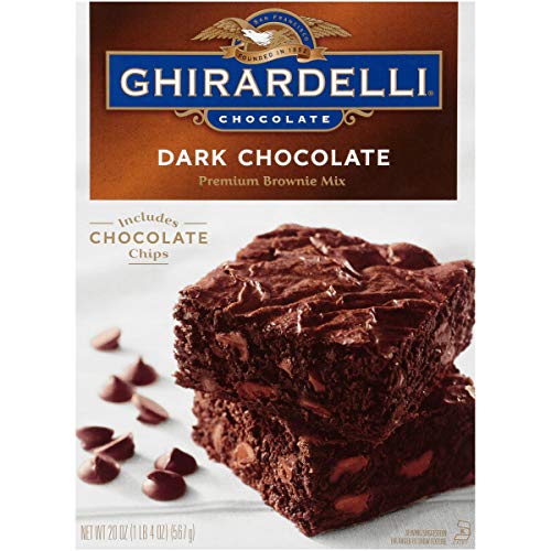 Ghirardelli Dark Chocolate Brownie Mix, 20-Ounce Boxes, Pack Of 4
