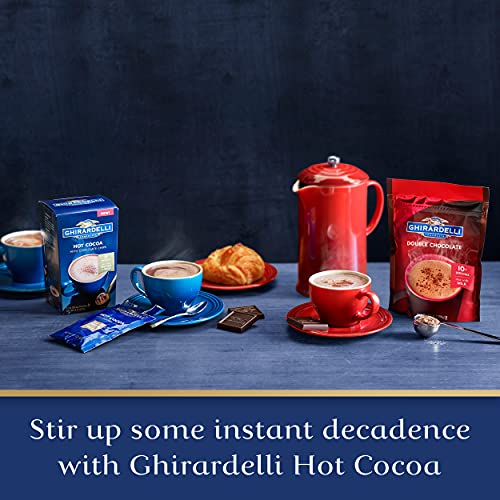 Ghirardelli Double Chocolate Premium Hot Cocoa, 10.5 Ounce Pack