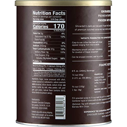 Ghirardelli - Frozen Hot Cocoa Premium Frappé 3.12lbs with Ghira...