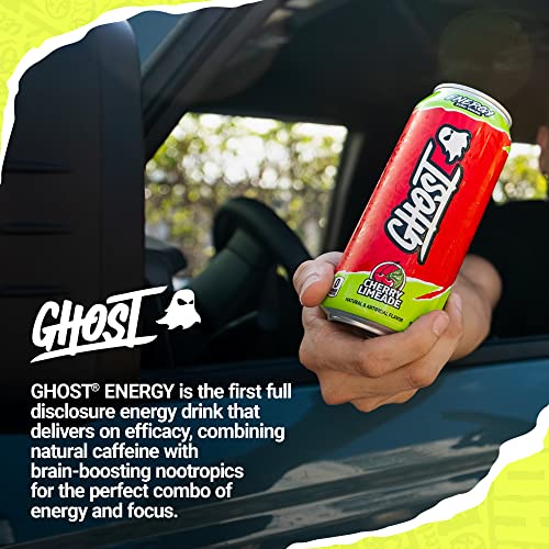 GHOST ENERGY Sugar-Free Energy Drink - 12-Pack, Cherry Limeade, ...