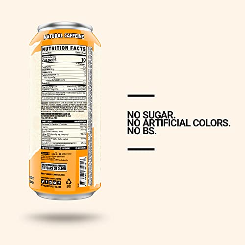 GHOST ENERGY Sugar-Free Energy Drink - 12-Pack, Orange Cream, 16...