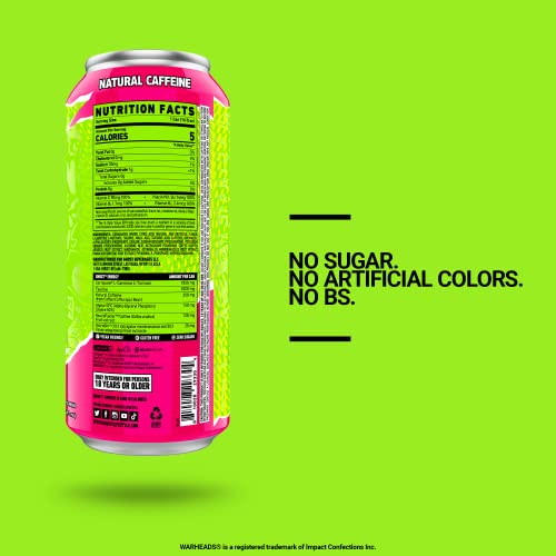 GHOST ENERGY Sugar-Free Energy Drink - 12-Pack, WARHEADS Sour Wa...