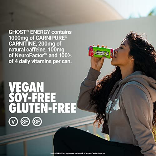 GHOST ENERGY Sugar-Free Energy Drink - 12-Pack, WARHEADS Sour Wa...