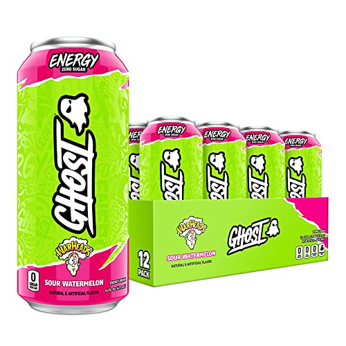 GHOST ENERGY Sugar-Free Energy Drink - 12-Pack, WARHEADS Sour Wa...