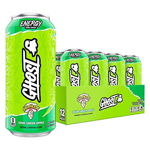 GHOST ENERGY Sugar-Free Energy Drink - 12-Pack, WARHEADS Sour Gr...