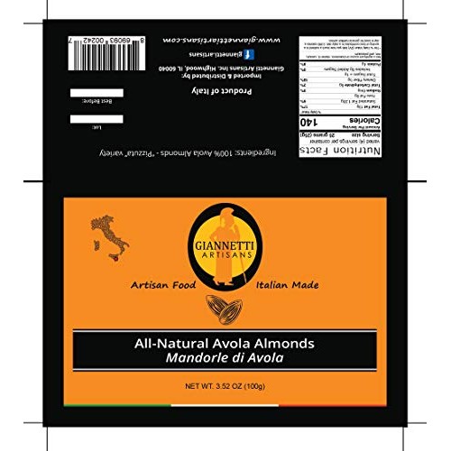 Giannetti Artisans All-Natural Sicilian Avola Almonds Pizzuta ...