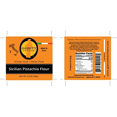 Giannetti Artisans Sicilian Pistachio Flour From Sicily 100% Gr
