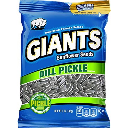 Giants Sunflower Seeds Dill Pickle Flavor, 5-Ounce Bags Pack Of