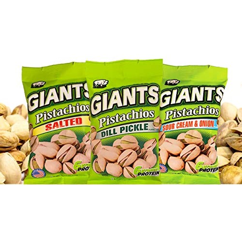 Giants Dill Pickle Pistachios - 4.5 Oz. Bags 6 Count Case