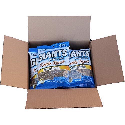 Giants Sunflower Seeds Roast Salty Sweet Flavor, 5-Ounce Bags P