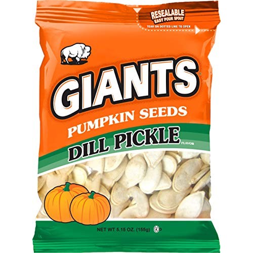 Giants Pumpkin Seeds, Dill Pickle Flavored Roasted 5.15 Oz. Pac