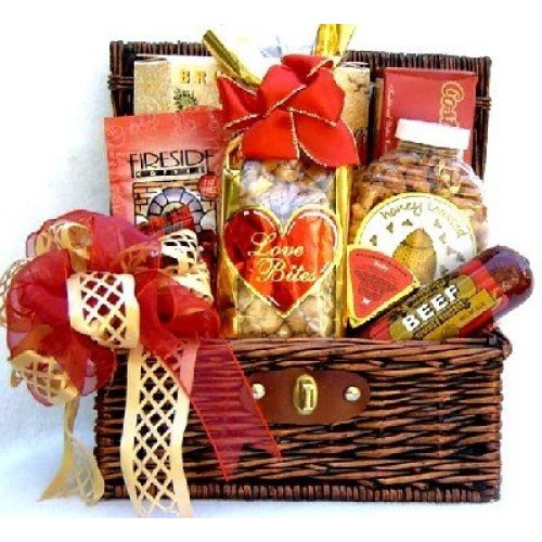 Sweet Indulgence - A Gourmet Gift Basket In Whicker Trunk With S