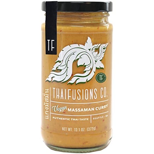 Thai Massaman Vegan Curry Sauce Thaifusions 13.1 Oz Jar Pack of...