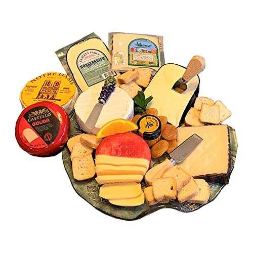 GiftWorld Imported Cheese Gift Basket - Delicious Cheese Sampler...