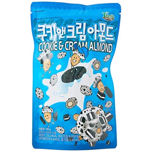 Gilim Cookie And Cream Almond 190Gram 쿠키 앤 크림 아몬드