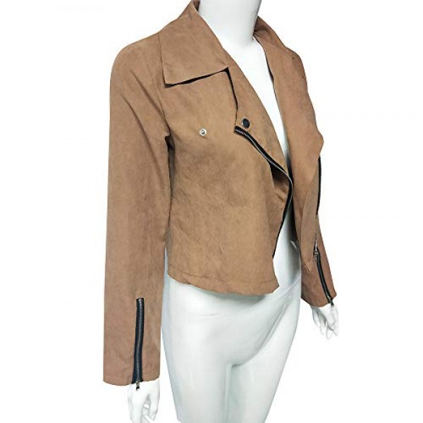 Gillberry Bomber Jacket Womens Juniors Stretch Coat Long Sleeve ...