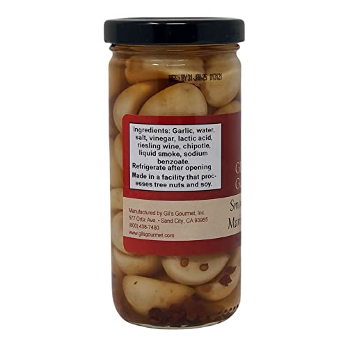 Gils Gourmet Smoky Chipotle Marinated Garlic - 8Oz